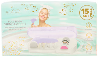 Thumbnail 1: BELLA CIAO Bella Ciao 15 Pc Sponge & Buff Full Body Skincare Set 