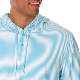 Thumbnail 4: REEL LEGENDS Reel Legends Mens Long Sleeve Panama Pucker Henley Hoodie 