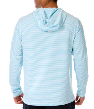 Thumbnail 3: REEL LEGENDS Reel Legends Mens Long Sleeve Panama Pucker Henley Hoodie 