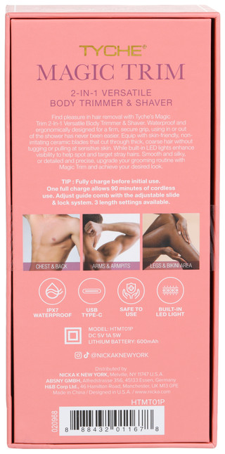 Thumbnail 2: Tyche Tyche Magic Trim 2-In-1 Versatile Body Trimmer and Shaver 