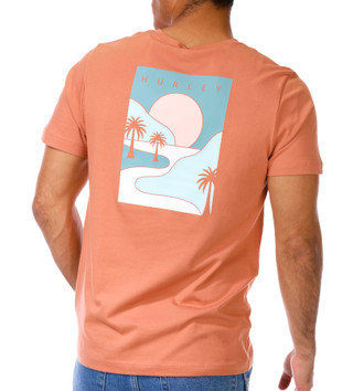 Thumbnail 2: Hurley Hurley Mens Short Sleeve Mountain Sunset Graphic Tee Shirt 