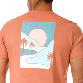 Thumbnail 3: Hurley Hurley Mens Short Sleeve Mountain Sunset Graphic Tee Shirt 