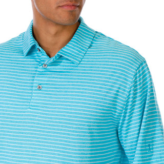 Thumbnail 3: PGA TOUR PGA TOUR Big & Tall  Mens Short Sleeve Striped Golf Polo 