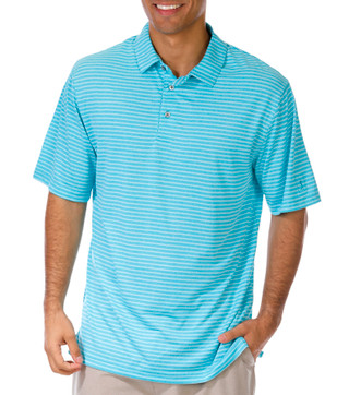 Thumbnail 1: PGA TOUR PGA TOUR Big & Tall  Mens Short Sleeve Striped Golf Polo 
