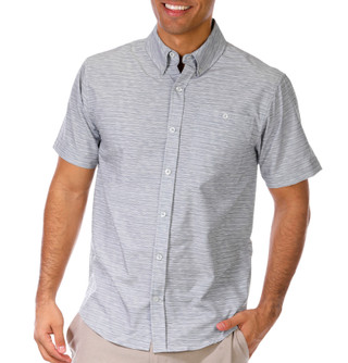 Thumbnail 1: Anglr ANGLR Mens Short Sleeve Heather Button Down Shirt 