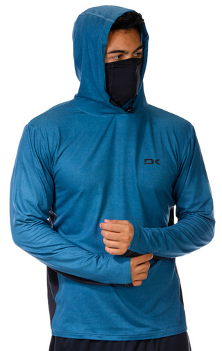 Thumbnail 1: DAKINE Dakine Mens Long Sleeve Mission Gaitor Hooded Rashguard 