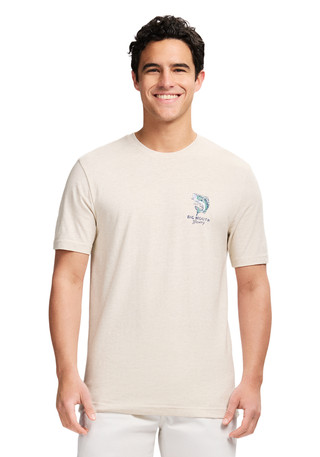Thumbnail 2: IZOD IZOD Men's Saltwater Short Sleeve Graphic Tee - Oatmeal Htr 
