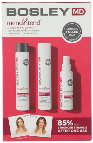 Thumbnail 1: BOSLEY Bosely MD 3 Pc Mend Tend Strengthening Hair Care Set 