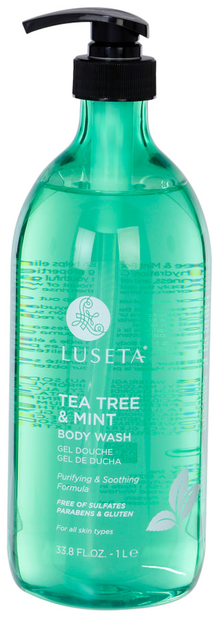 Thumbnail 1: LUSETA 34 oz Tea Tree & Mint Body Wash 