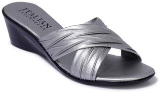 Thumbnail 1: Italian Shoemakers Women's Kenny Crossover Wedge Sandals 