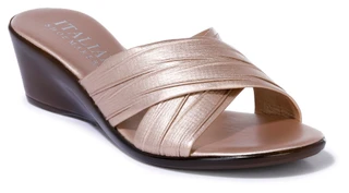 Thumbnail 1: Italian Shoemakers Women's Kenny Crossover Wedge Sandals 