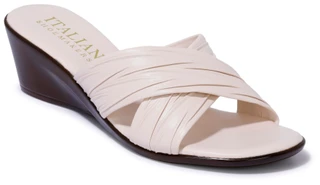 Thumbnail 1: Italian Shoemakers Women's Kenny Crossover Wedge Sandals 