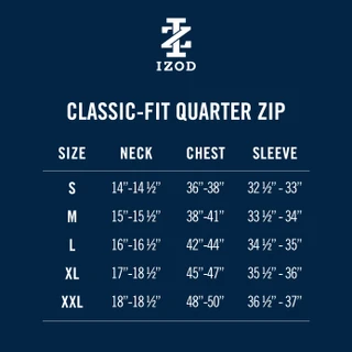 Thumbnail 7: IZOD IZOD Mens 1/4 Zip Performance Comfort Sweatshirt 