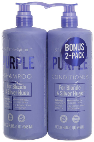 Thumbnail 1: SJ CREATIONS SJ Professional Blonde Shampoo & Conditioner Set 