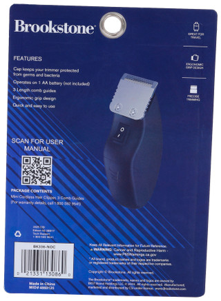 Thumbnail 3: Brookstone Brookstone Mini Cordless Hair Clipper 