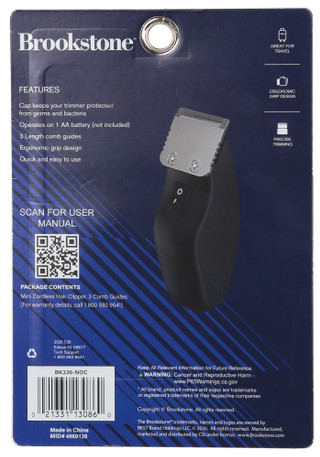 Thumbnail 4: Brookstone Brookstone Mini Cordless Hair Clipper 