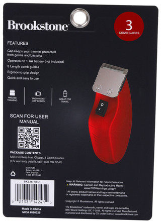 Thumbnail 2: Brookstone Brookstone Mini Cordless Hair Clipper 