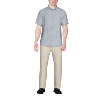 Thumbnail 3: PGA TOUR PGA TOUR Men's Medallion-Print Golf Button Down Shirt 