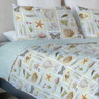 Thumbnail 2: Coastal Home Coastal Home 3 Pc Brendie Quilt Set 