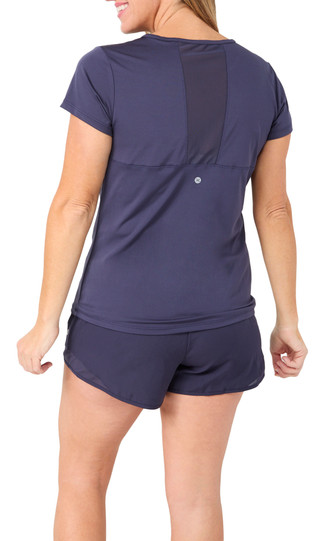 Thumbnail 2: RBX RBX Active Womens Interlock Mesh Short Sleeve Short Set 