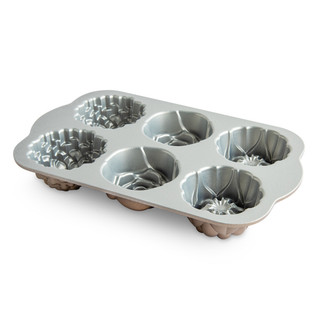 Thumbnail 6: Nordic Ware Nordic Ware Floral Cakelet Pan 