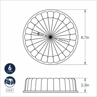 Thumbnail 6: Nordic Ware Nordic Ware Charlotte Cake Pan 