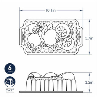 Thumbnail 2: Nordic Ware Nordic Ware Citrus Blossom Loaf Pan 