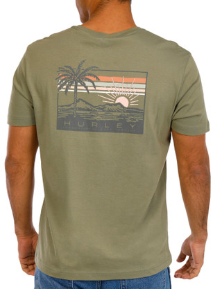 Thumbnail 1: Hurley Hurley Mens Short Sleeve Sunset Graphic Tee Shirt 