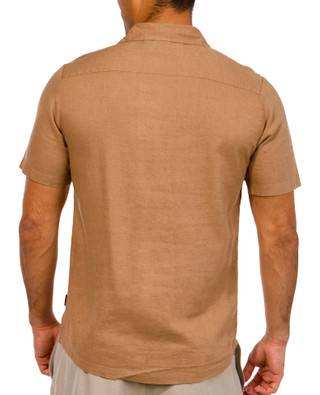 Thumbnail 3: Kenneth Cole Kenneth Cole Mens Short Sleeve Linen Button Down Shirt 