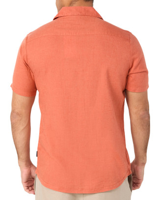 Thumbnail 2: Kenneth Cole Kenneth Cole Mens Short Sleeve Linen Button Down Shirt 