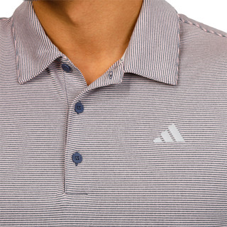 Thumbnail 2: Adidas Adidas Men's Short Sleeve Ottoman Stripe Polo Shirt 