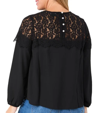 Thumbnail 2: Zac & Rachel Zac & Rachel Womens Long Sleeve Woven Lace Top 