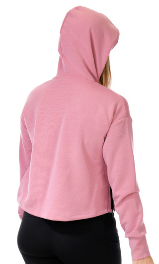 Thumbnail 2: BEARPAW Bearpaw Womens Long Sleeve Scuba Ribbed Hoodie 