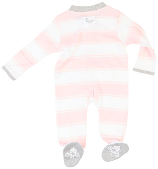 Thumbnail 2: NONE Burt's Bees Baby Boy Rugby Stripe Sleeper 