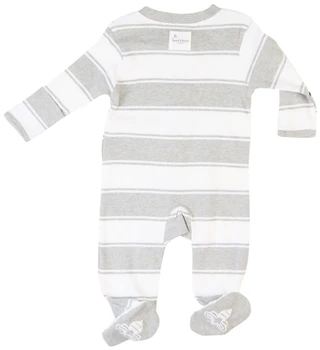 Thumbnail 2: NONE Burt's Bees Baby Boy Rugby Stripe Sleeper 