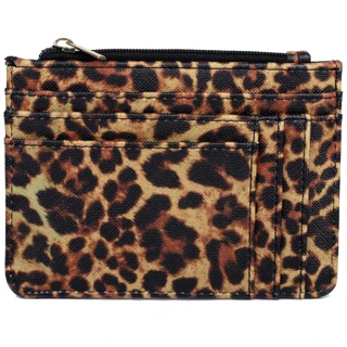 Thumbnail 1: BUXTON Buxton Pebble Vegan Leather Leopard Slot Coin Case 