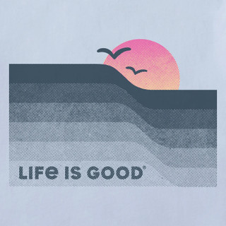 Thumbnail 2: Life is Good Life Is Good Womens Short Sleeve Sunset Crusher T-Shirt 