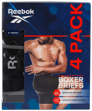 Thumbnail 1: Reebok Reebok Mens 4 Pk Performance Boxer Briefs 