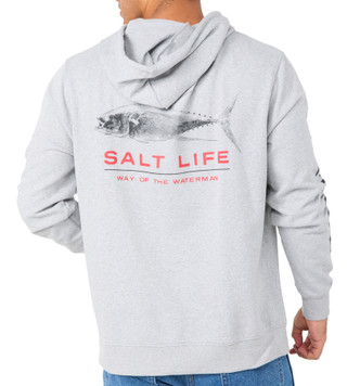 Thumbnail 2: Salt Life Salt Life Mens Long Sleeve Deep Ventures Hoodie 