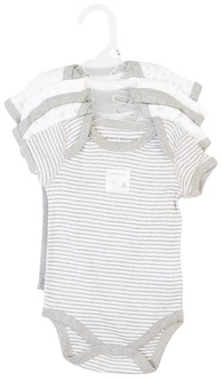 Thumbnail 1: Burt's Bees Burt's Bees Baby Boy 5 Bee Essentials Short Sleeve Bodysuits 