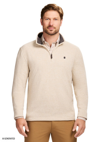 Thumbnail 1: IZOD IZOD Men's Performance Fleece 1/4 Zipper 