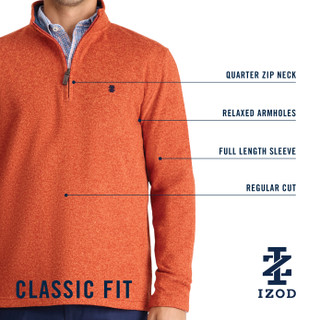 Thumbnail 6: IZOD IZOD Men's Performance Fleece 1/4 Zipper 