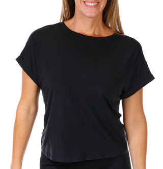 Thumbnail 1: APANA Apana Womens Active Metro Rolled Short Sleeve Tee 