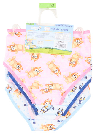 Thumbnail 2: BLUEY Bluey Toddler Girls 4 Pk Brief Underwear 