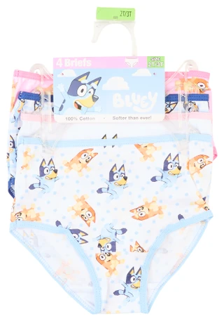 Thumbnail 1: BLUEY Bluey Toddler Girls 4 Pk Brief Underwear 