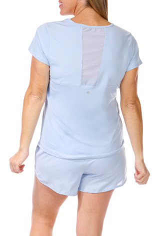 Thumbnail 2: RBX RBX Womens Active 2 Pc Short Sleeve Interlock & Shorts Set 