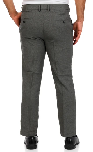 Thumbnail 2: Kenneth Cole Men's Charcoal Weave Dress Pants 