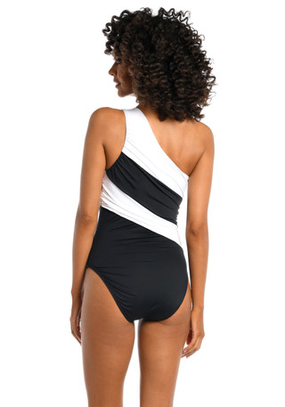 Thumbnail 2: La Blanca La Blanca Womens Island Goddress Shirred One Piece Swimsuit 