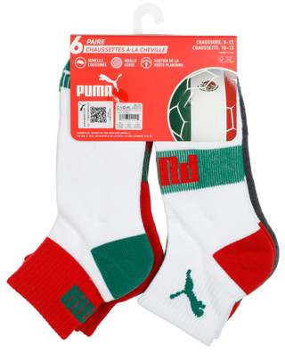Thumbnail 2: Puma Men's 6 Pk Quarter Crew Socks 