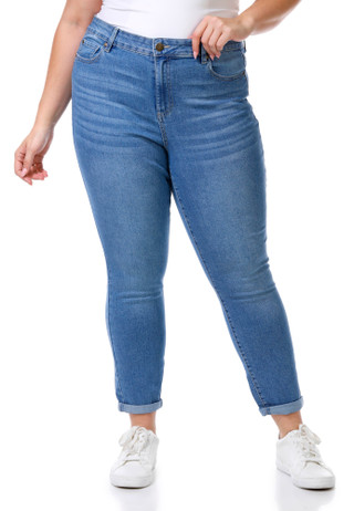 Thumbnail 1: D. Jeans D. Jeans Plus Baby Roll Skinny Jeans 